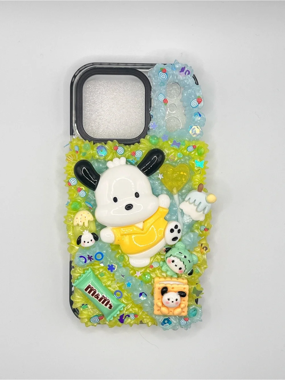 Cute Pastel Pochacco  Decorative Phone Case - Green